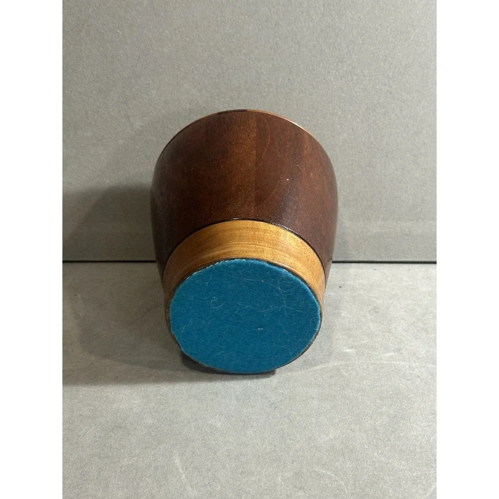 Vintage‎ Handcrafted Wooden Container With Lid
